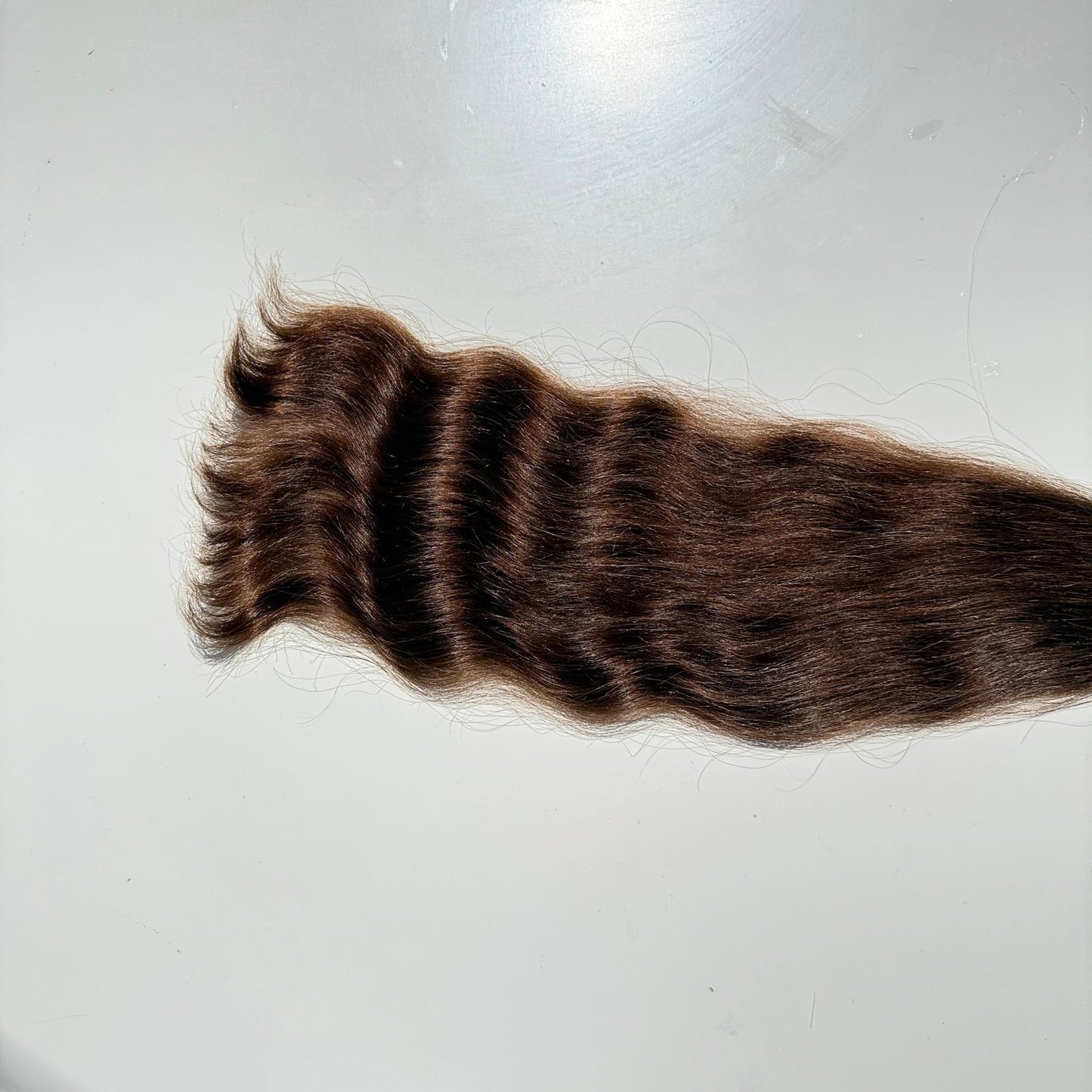 Silky Wavy Ponytail - 24 Inches, 83g, Colour Level 6, Double Drawn, Single Donor