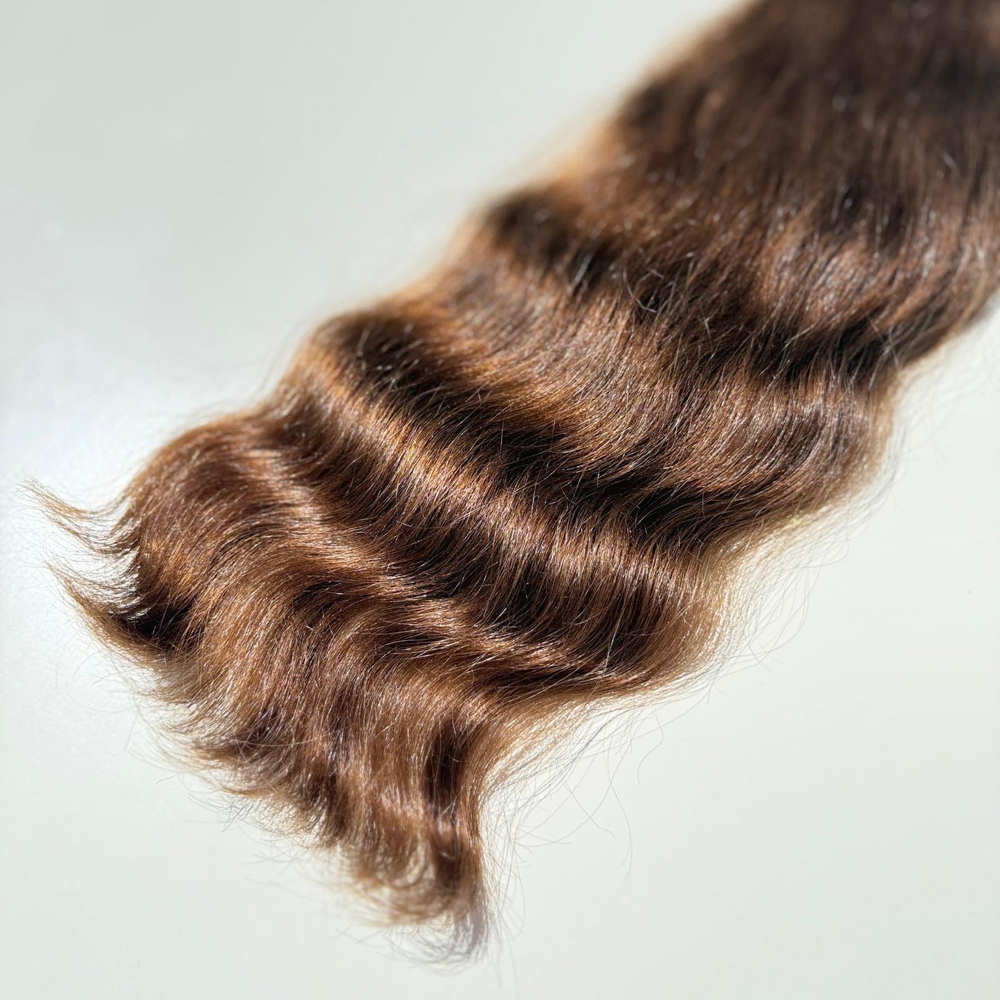 Silky Wavy Ponytail - 24 Inches, 83g, Colour Level 6, Double Drawn, Single Donor