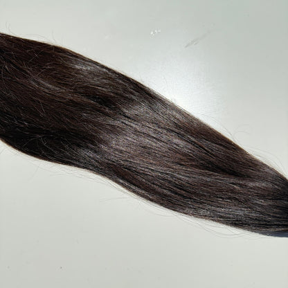 Silky Straight Ponytail - 24 Inches, 197g, Colour Level 3, Double Drawn, Single Donor