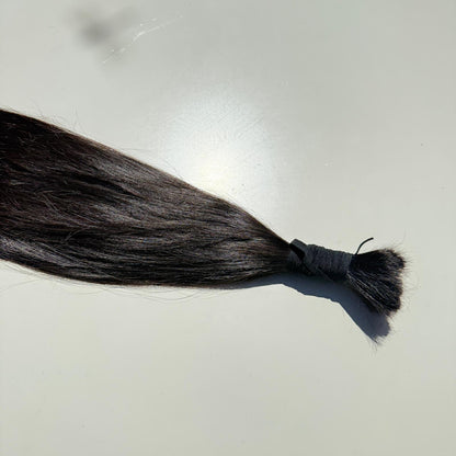 Silky Straight Ponytail - 24 Inches, 197g, Colour Level 3, Double Drawn, Single Donor