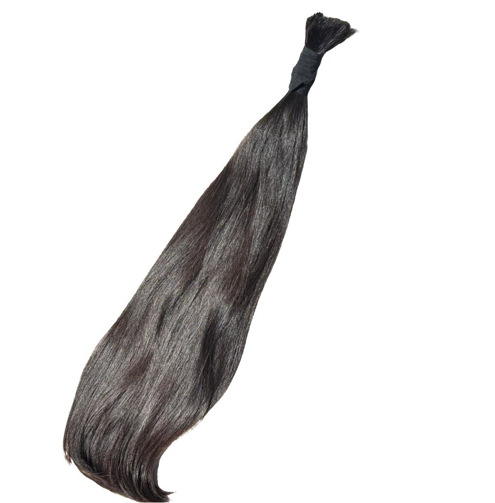 Silky Straight Ponytail - 24 Inches, 197g, Colour Level 3, Double Drawn, Single Donor
